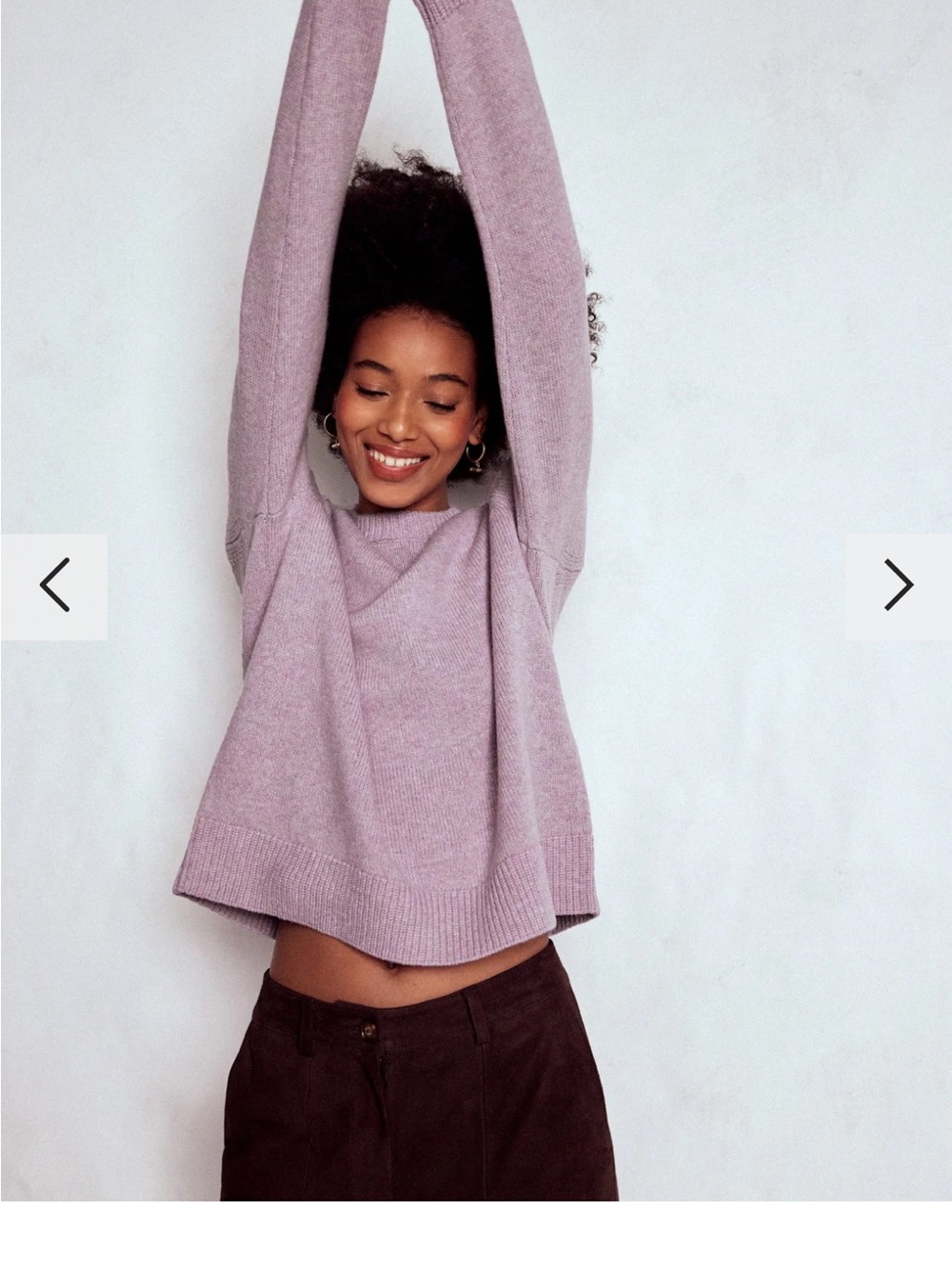 Boden Marion Merino Sweater - Chalky Violet